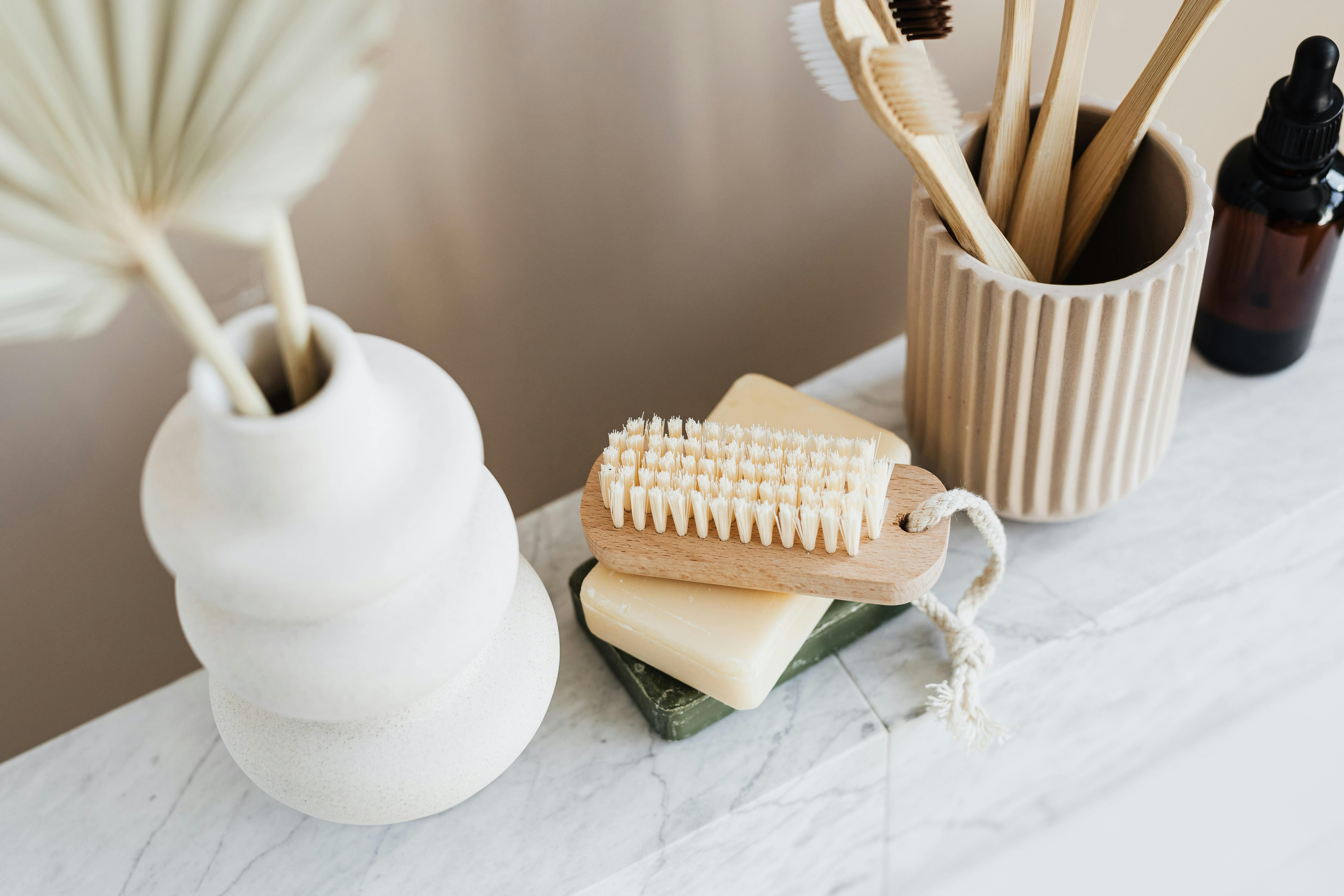 Decluttered small bathroom with minimal items